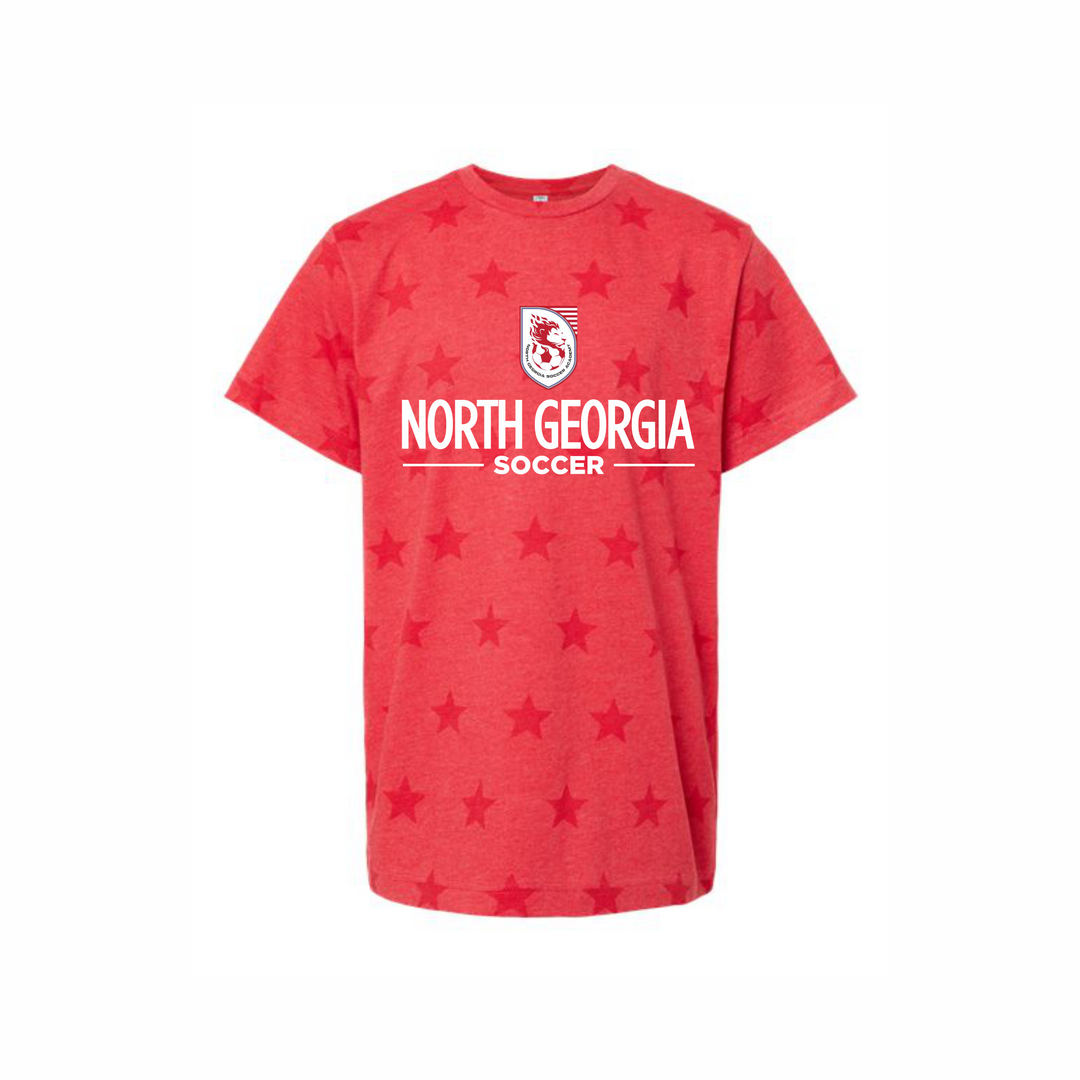 Camiseta NGSA Star Print Juvenil Rojo