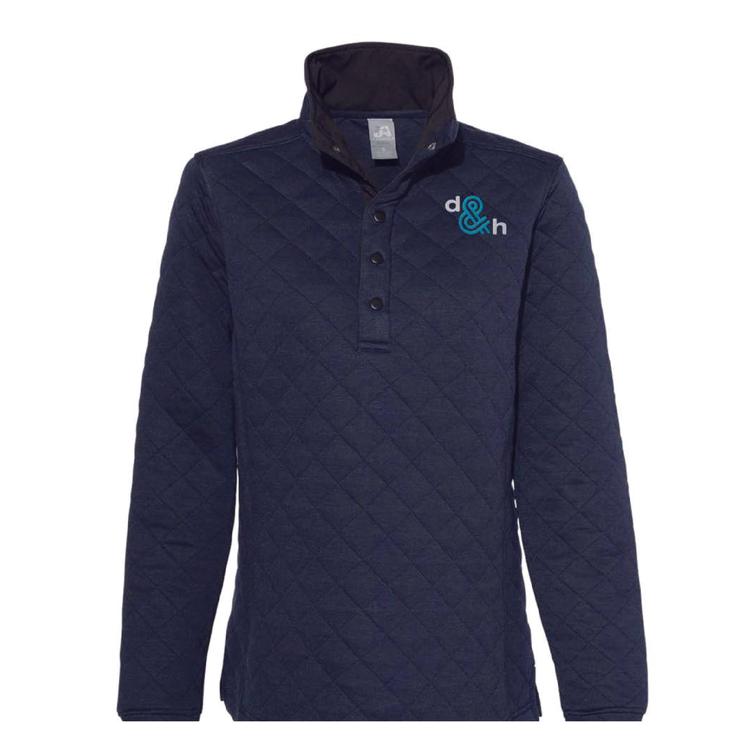 D&H Women's Quilted Snap Pullover
