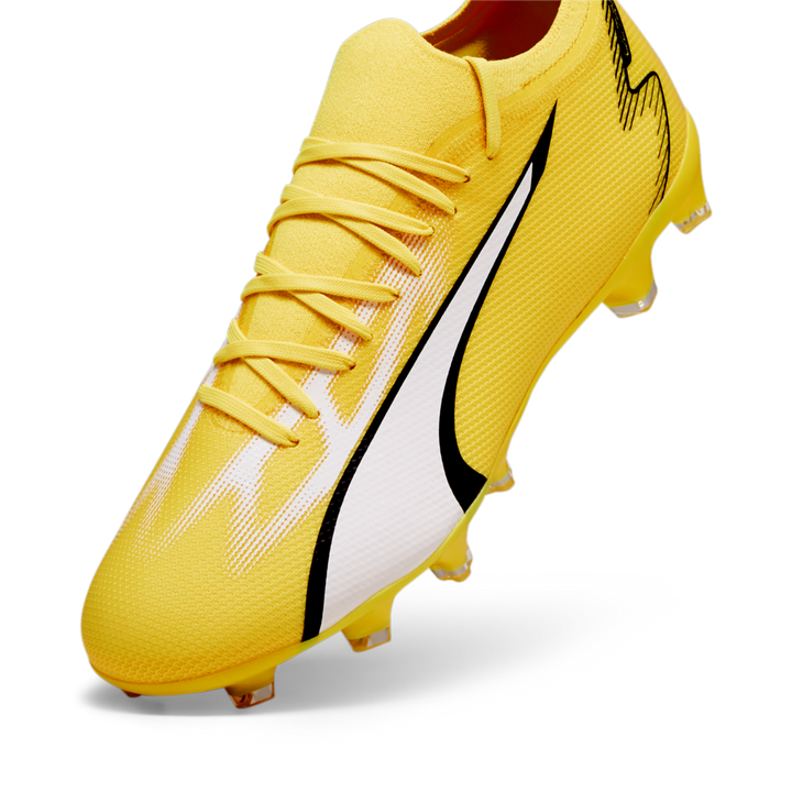 PUMA Ultra Match FG/AG Multi-Ground Cleats Yellow/White/Black