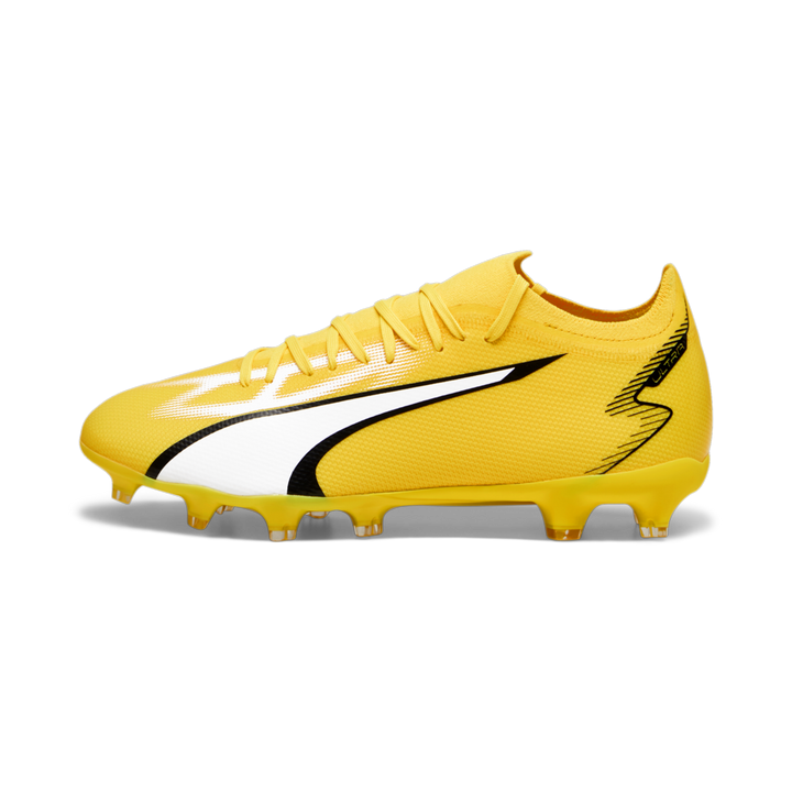 PUMA Ultra Match FG/AG Multi-Ground Cleats Yellow/White/Black