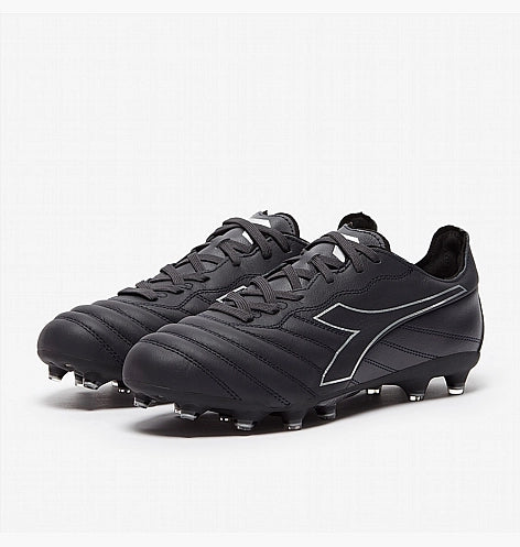 Diadora Brasil Elite LT LP 12 FG Firm Ground football Boots Black