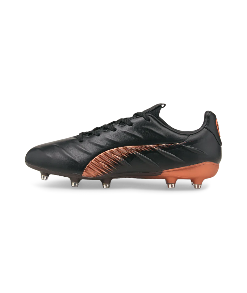 Botas de fútbol para superficies múltiples Puma King Platinum 21 FG/AG Negro/Bronce