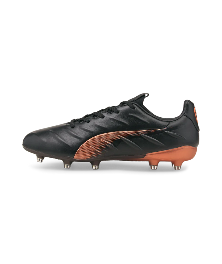 Botas de fútbol para superficies múltiples Puma King Platinum 21 FG/AG Negro/Bronce