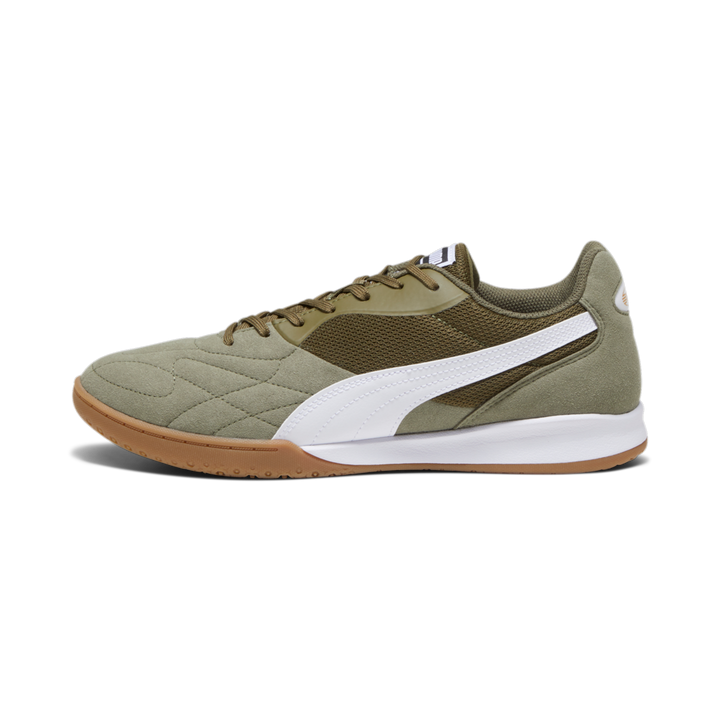 PUMA King Top IT Indoor Shoes Olive Drab/White/Gold