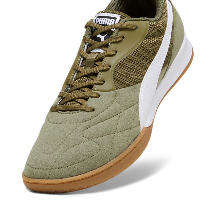 PUMA King Top IT Indoor Shoes Olive Drab/White/Gold