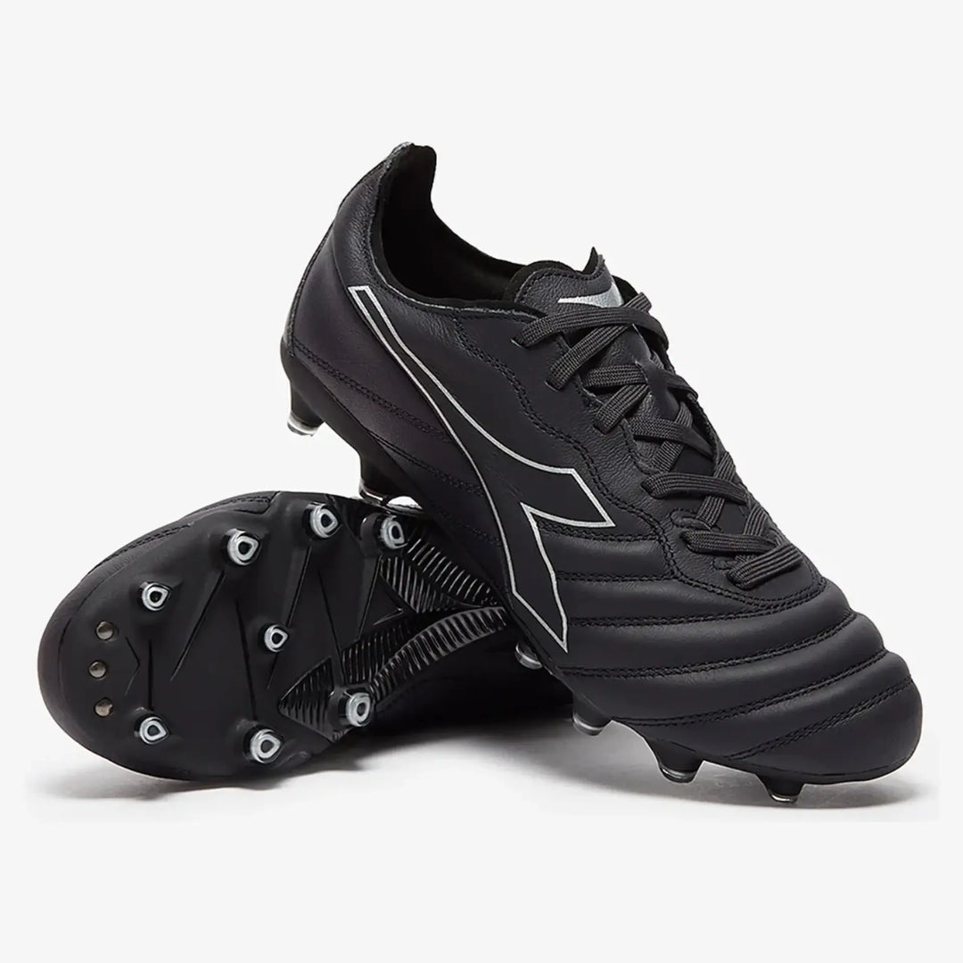 Diadora Brasil Elite LT LP 12 FG Firm Ground football Boots Black