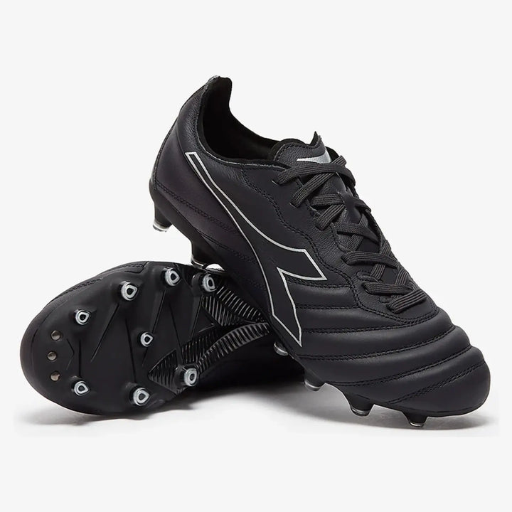 Diadora Brasil Elite LT LP 12 FG Firm Ground football Boots Black