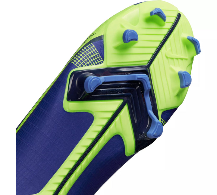 Nike Kid's JR Mercurial Vapor 14 Academy FG Firm Ground Football Boots Lapis/Volt/Blue Void