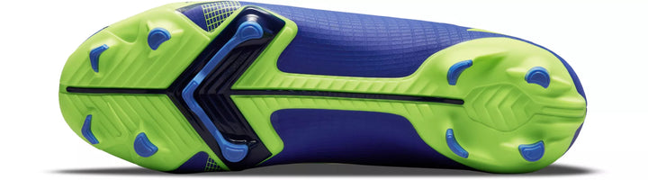 Nike Kid's JR Mercurial Vapor 14 Academy FG Firm Ground Football Boots Lapis/Volt/Blue Void