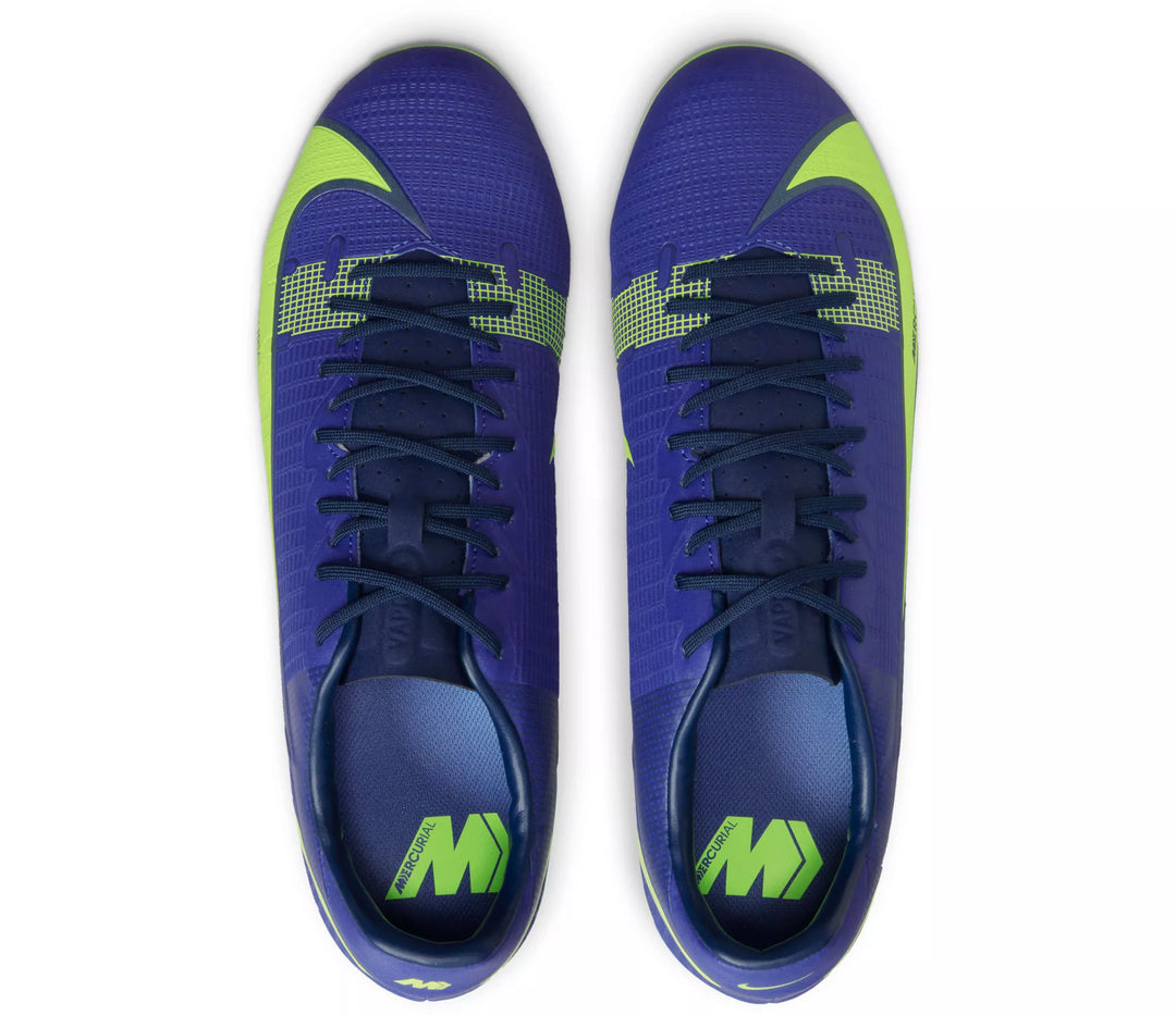 Nike Kid's JR Mercurial Vapor 14 Academy FG Firm Ground Football Boots Lapis/Volt/Blue Void