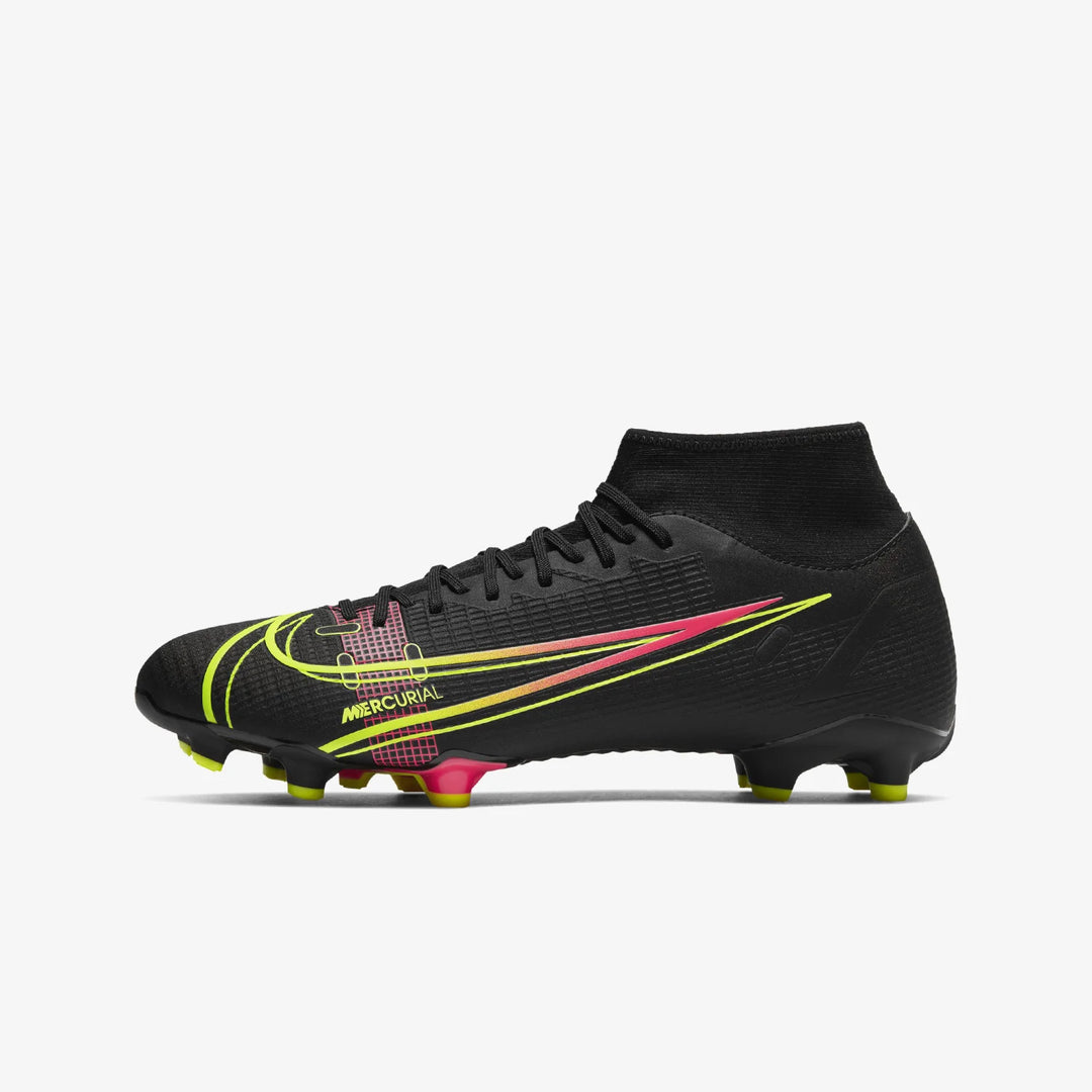 Nike Mercurial Superfly 8 Academy FG Firm Ground Football Boots Black/Cyber/Noir