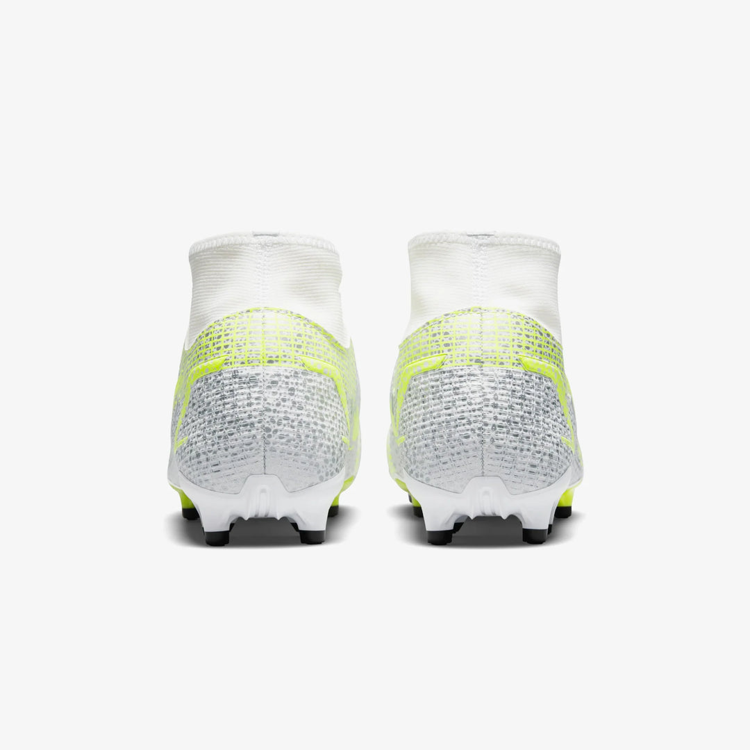 Nike Mercurial Superfly 8 Academy FG Firm Ground Football Boots White/Black/Silver/Volt