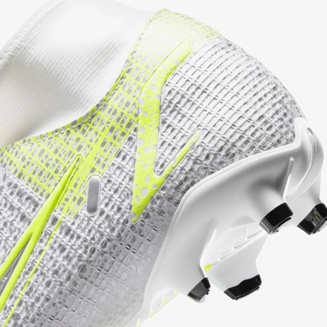 Nike Mercurial Superfly 8 Academy FG Firm Ground Football Boots White/Black/Silver/Volt