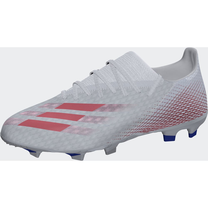 adidas X Ghosted 3 FG Firm Ground Football Boots Grey/Scarlet