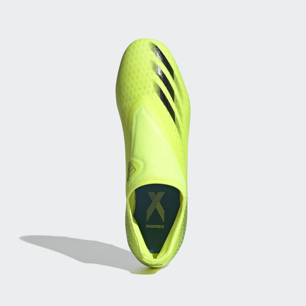 adidas X Ghosted 3 FG Laceless Firm Ground Boots Yellow/Black