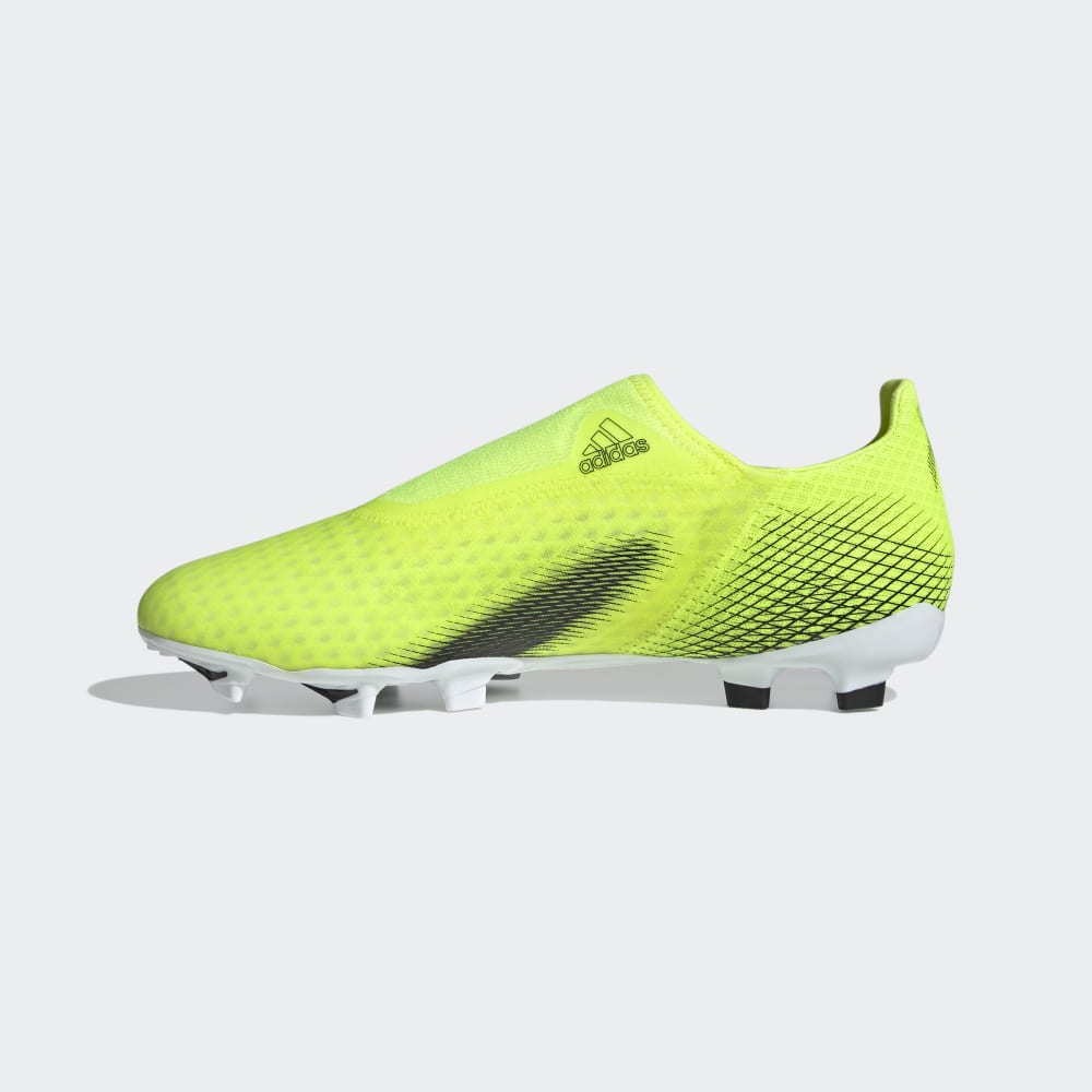 adidas X Ghosted 3 FG Laceless Firm Ground Boots Yellow/Black