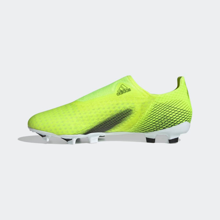 adidas X Ghosted 3 FG Laceless Firm Ground Boots Yellow/Black