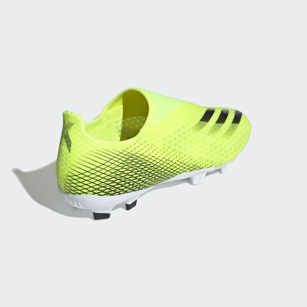 adidas X Ghosted 3 FG Laceless Firm Ground Boots Yellow/Black