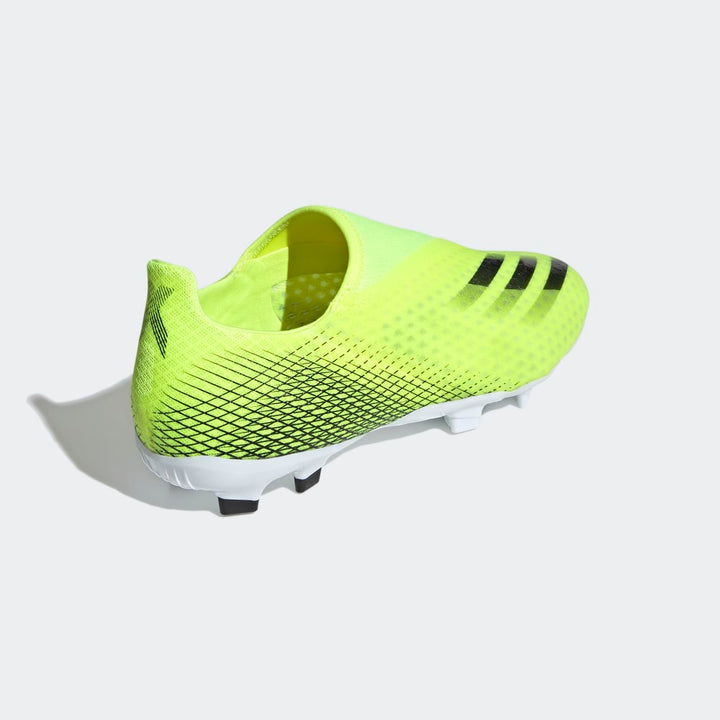 adidas X Ghosted 3 FG Laceless Firm Ground Boots Yellow/Black
