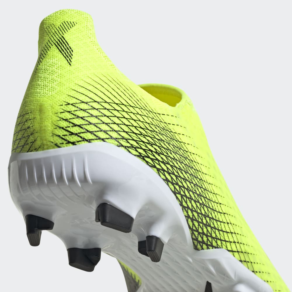 adidas X Ghosted 3 FG Laceless Firm Ground Boots Yellow/Black