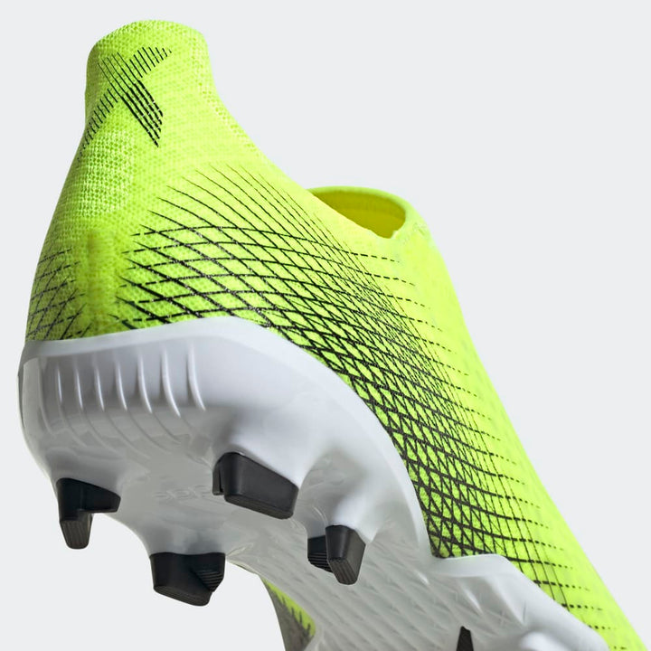 adidas X Ghosted 3 FG Laceless Firm Ground Boots Yellow/Black