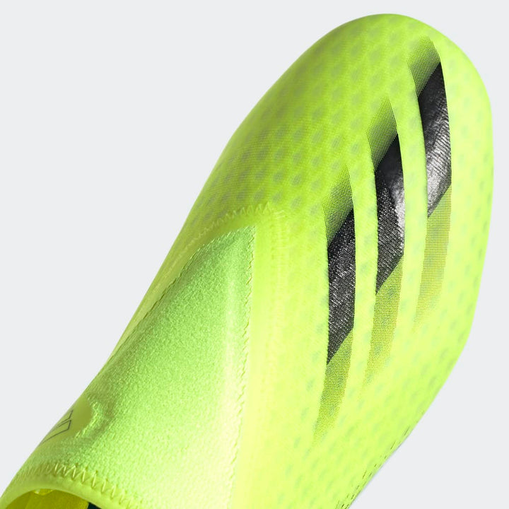 adidas X Ghosted 3 FG Laceless Firm Ground Boots Yellow/Black