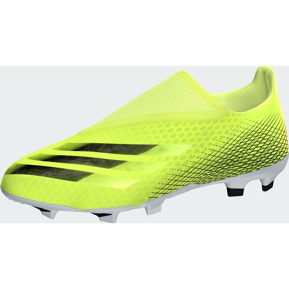 adidas X Ghosted 3 FG Laceless Firm Ground Boots Yellow/Black