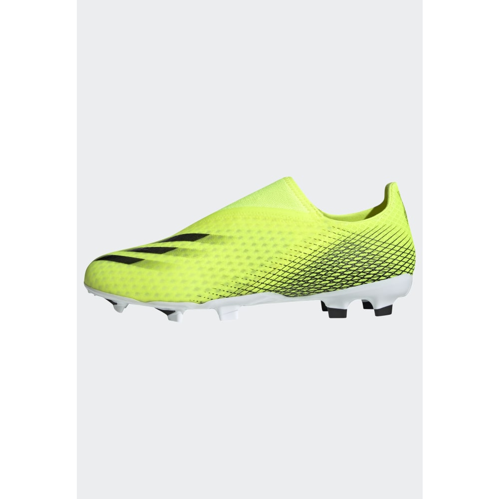 adidas X Ghosted 3 FG Laceless Firm Ground Boots Yellow/Black