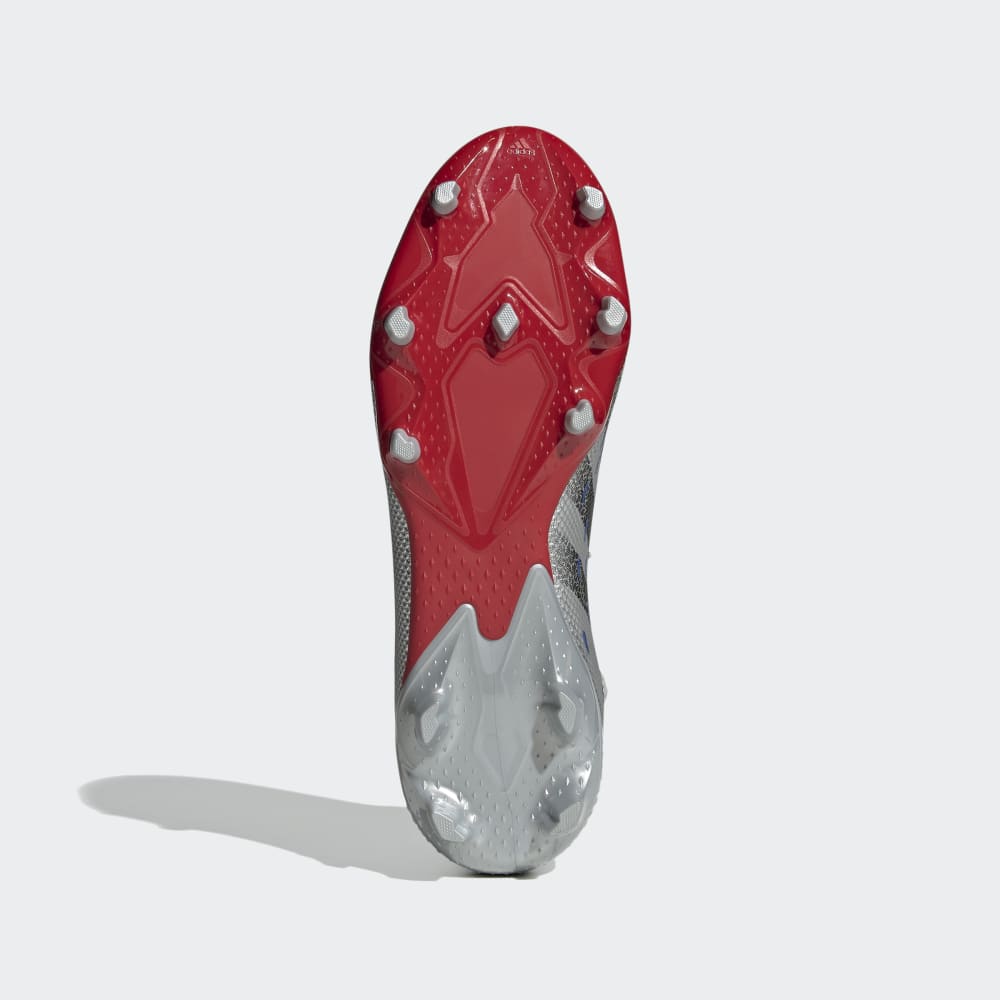 Botas de fútbol para terreno firme adidas Predator Freak 3 FG Plata/Negro/Rojo
