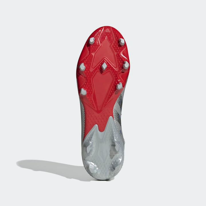 Botas de fútbol para terreno firme adidas Predator Freak 3 FG Plata/Negro/Rojo