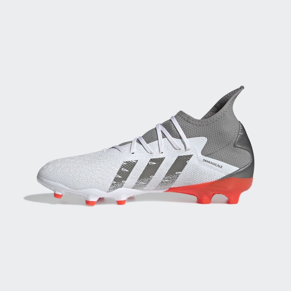 adidas Predator Freak 3 FG Firm Ground Boots White/Iron/Red