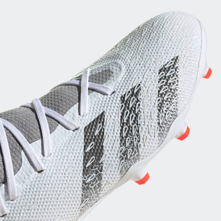 adidas Predator Freak 3 FG Firm Ground Boots White/Iron/Red