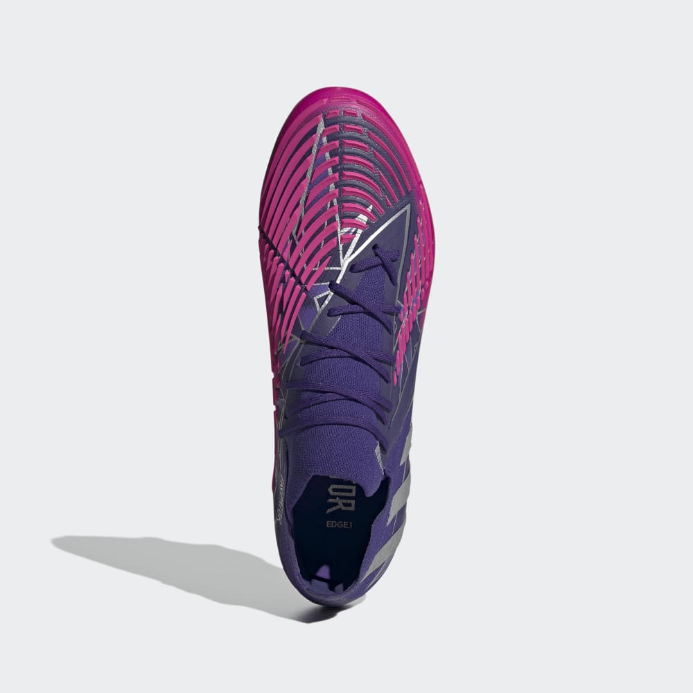 adidas Predator Edge 1 FG Low Firm Ground Boots Team College Purple / Silver Metallic / Team Shock Pink