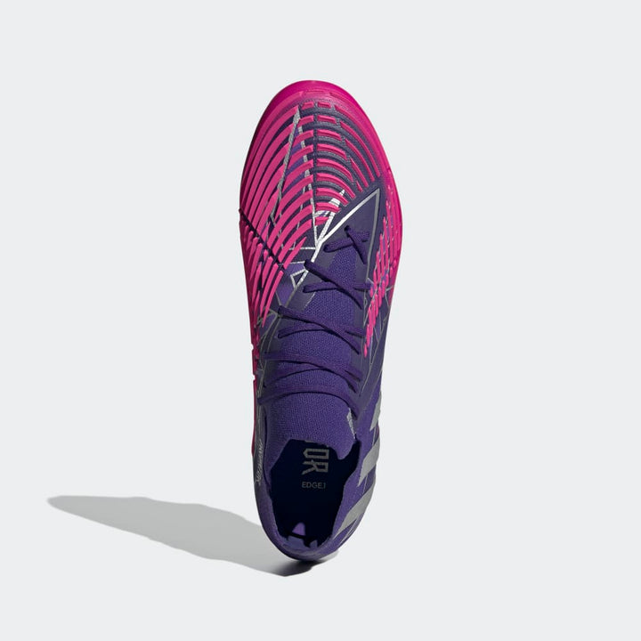 adidas Predator Edge 1 FG Low Firm Ground Boots Team College Purple / Silver Metallic / Team Shock Pink