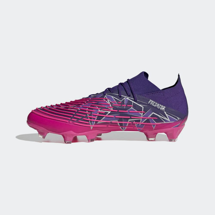 adidas Predator Edge 1 FG Low Firm Ground Boots Team College Purple / Silver Metallic / Team Shock Pink