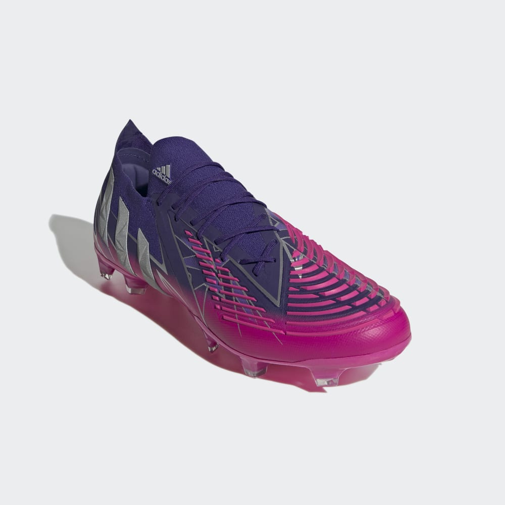 adidas Predator Edge 1 FG Low Firm Ground Boots Team College Purple / Silver Metallic / Team Shock Pink