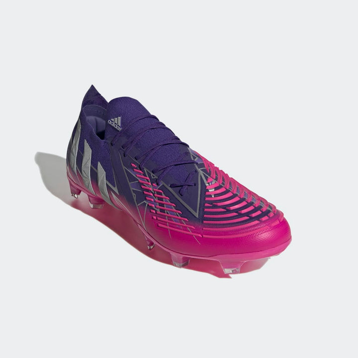 adidas Predator Edge 1 FG Low Firm Ground Boots Team College Purple / Silver Metallic / Team Shock Pink