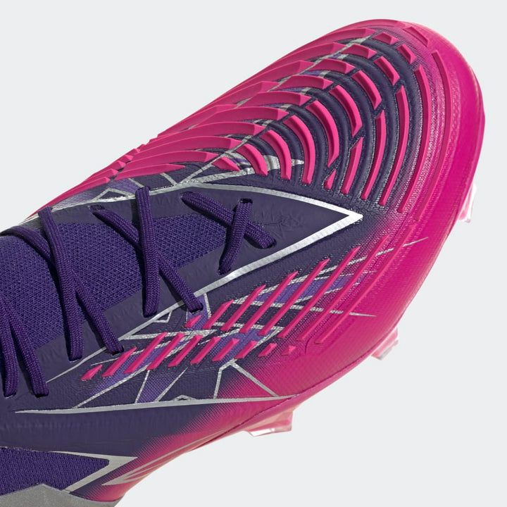adidas Predator Edge 1 FG Low Firm Ground Boots Team College Purple / Silver Metallic / Team Shock Pink