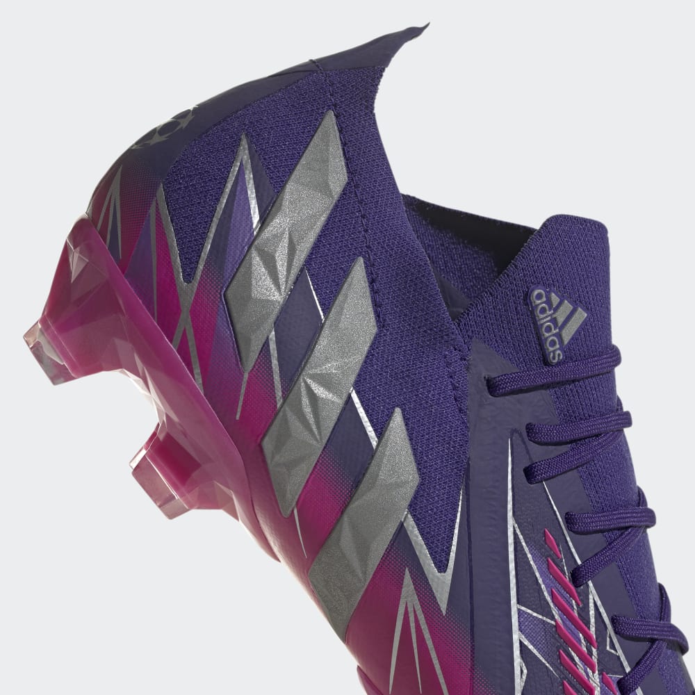 adidas Predator Edge 1 FG Low Firm Ground Boots Team College Purple / Silver Metallic / Team Shock Pink