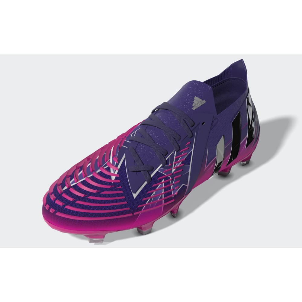 adidas Predator Edge 1 FG Low Firm Ground Boots Team College Purple / Silver Metallic / Team Shock Pink