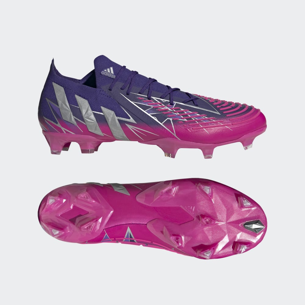 adidas Predator Edge 1 FG Low Firm Ground Boots Team College Purple / Silver Metallic / Team Shock Pink