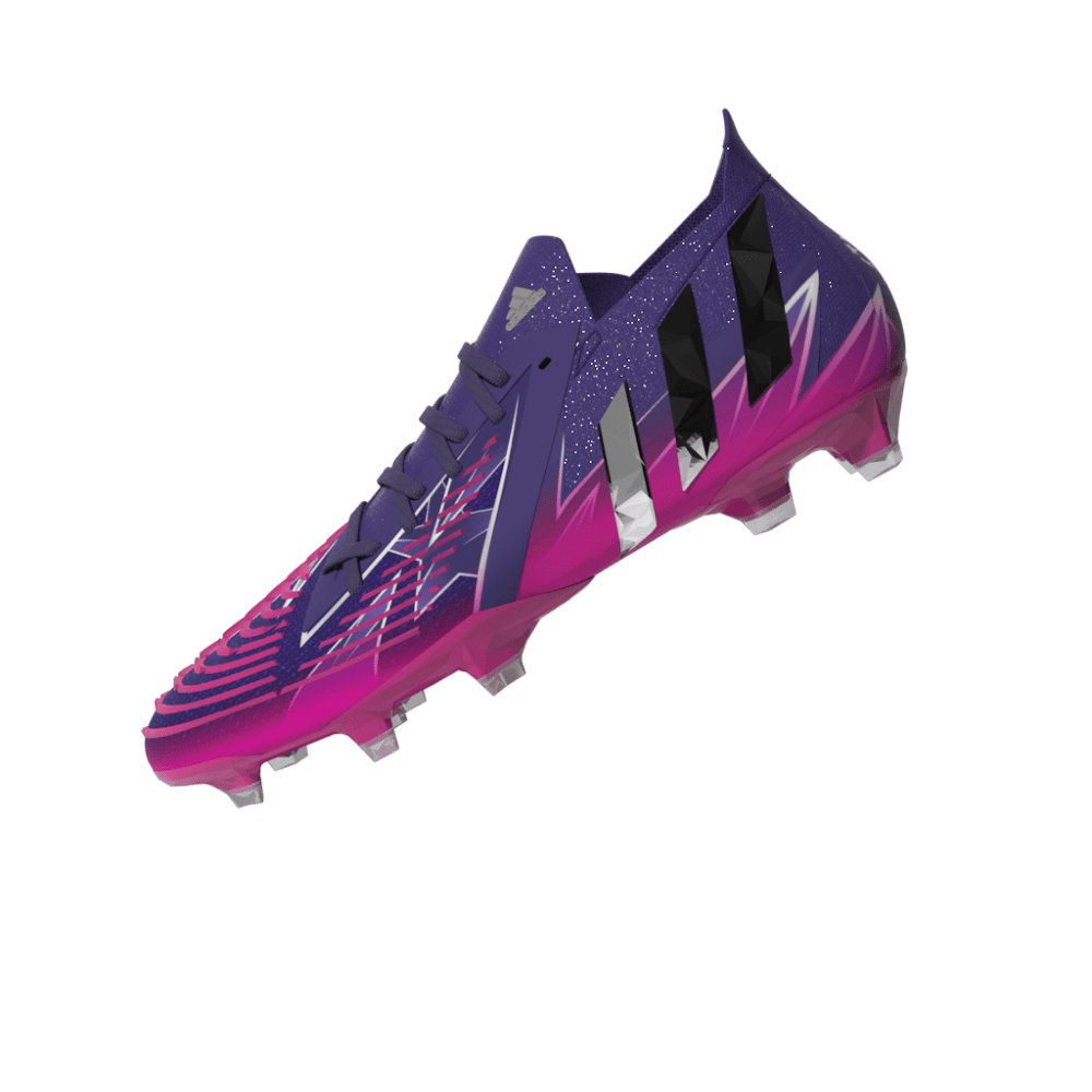 adidas Predator Edge 1 FG Low Firm Ground Boots Team College Purple / Silver Metallic / Team Shock Pink
