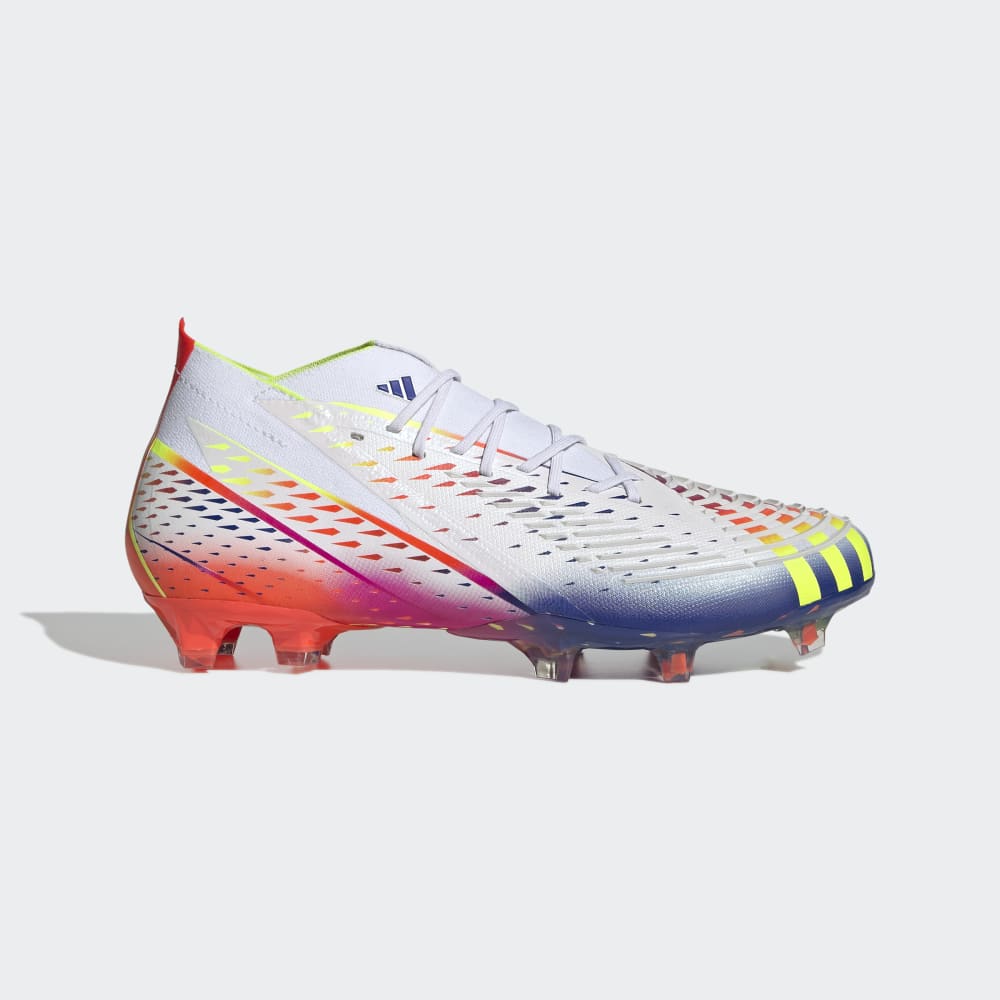 adidas Predator Edge 1 FG Firm Ground Football Boots White/Yellow/Red