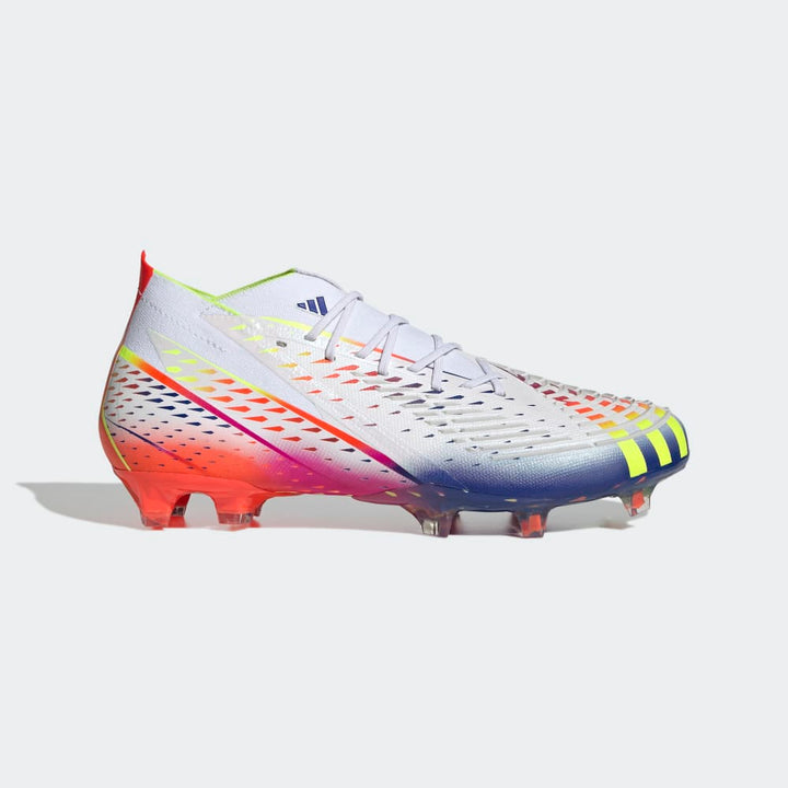 adidas Predator Edge 1 FG Firm Ground Football Boots White/Yellow/Red