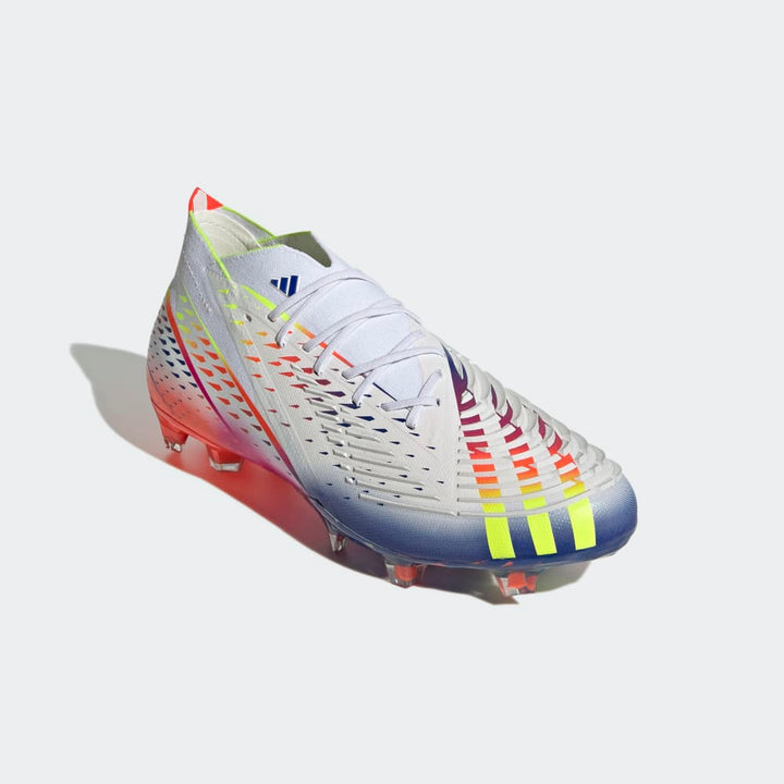 adidas Predator Edge 1 FG Firm Ground Football Boots White/Yellow/Red