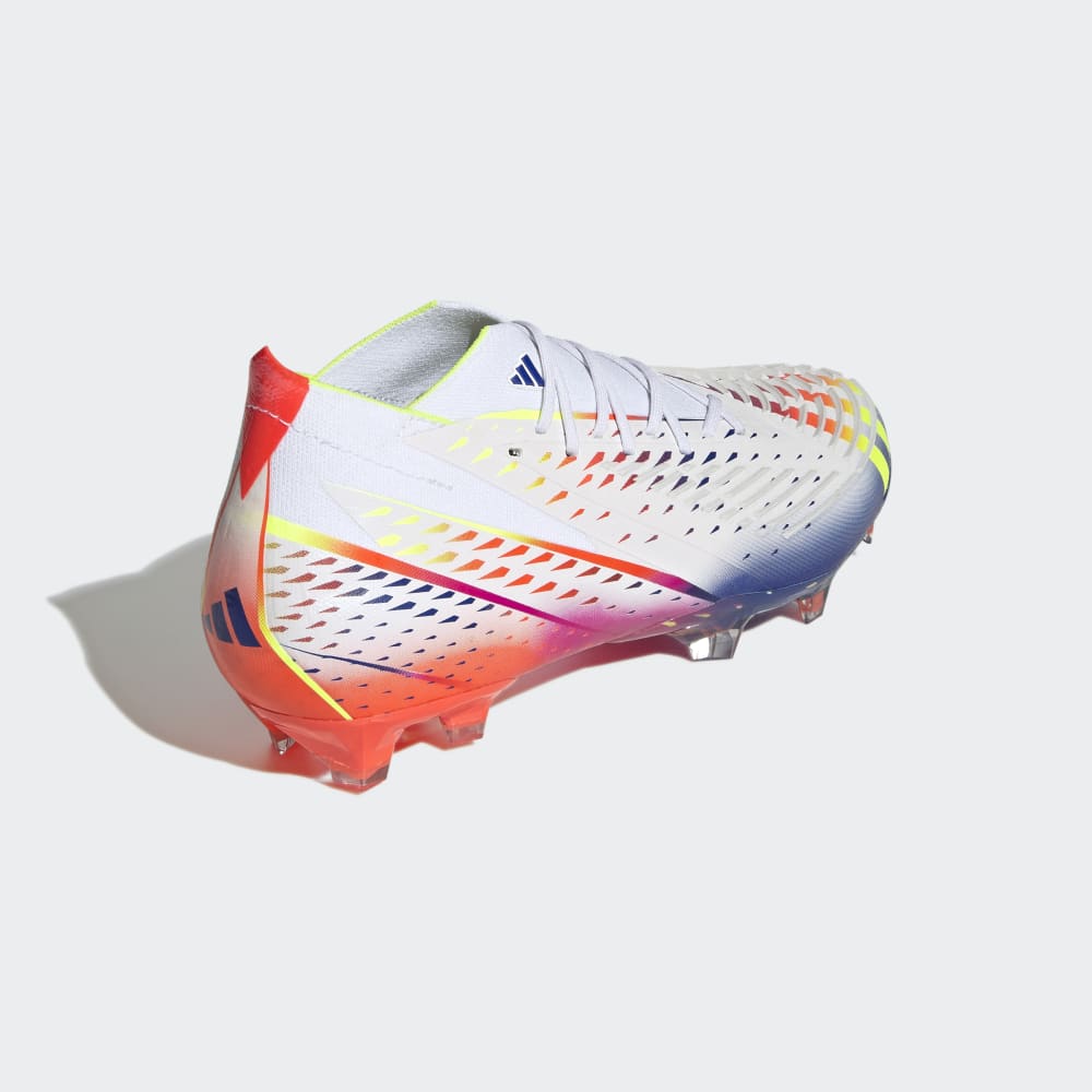 adidas Predator Edge 1 FG Firm Ground Football Boots White/Yellow/Red