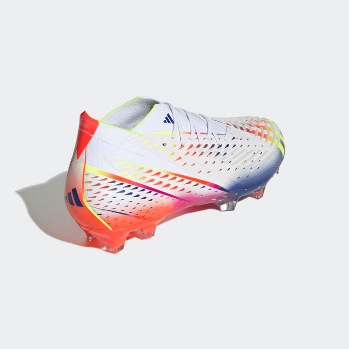 adidas Predator Edge 1 FG Firm Ground Football Boots White/Yellow/Red