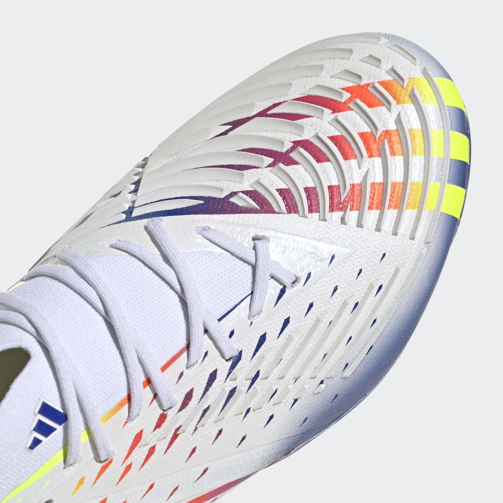 adidas Predator Edge 1 FG Firm Ground Football Boots White/Yellow/Red