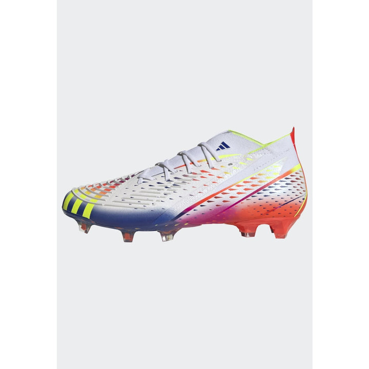 adidas Predator Edge 1 FG Firm Ground Football Boots White/Yellow/Red