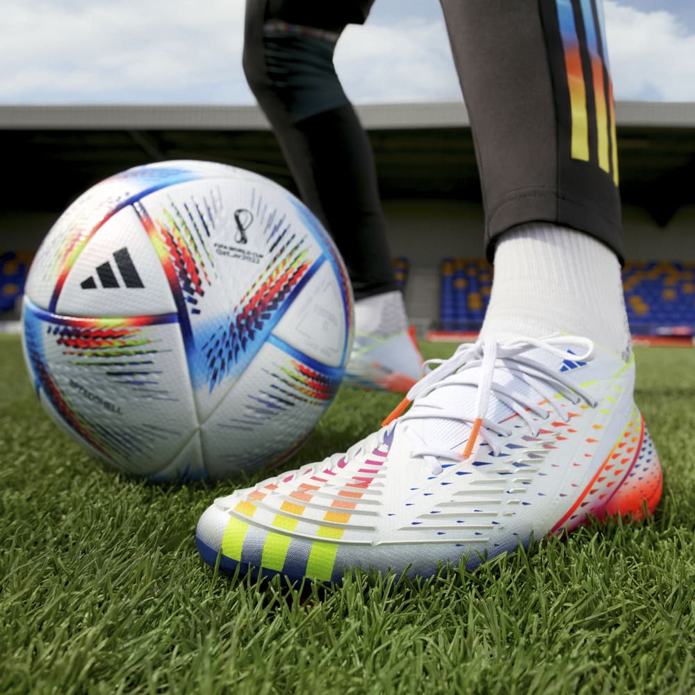 adidas Predator Edge 1 FG Firm Ground Football Boots White/Yellow/Red